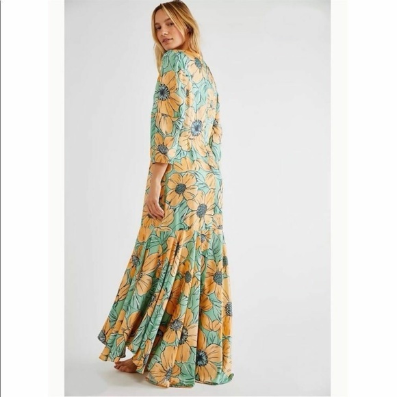 Free People x Autumn Adeigbo Poppy Maxi Floral Print Long Dress SZ 6 NEW $418! - Picture 3 of 13